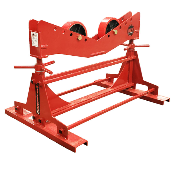 Pipe Roller Stand, 4-16 Pipe Medium Single Roller